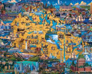 Best of Canada Folk Art Jigsaw Puzzle By Dowdle Folk Art