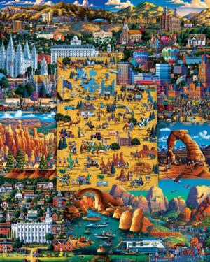 Best of Utah Americana & Folk Art Jigsaw Puzzle By Dowdle Folk Art