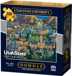 Utah State Cities Wooden Jigsaw Puzzle By Dowdle Folk Art