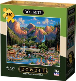 Yosemite National Park Mini Puzzle National Parks Wooden Jigsaw Puzzle By Dowdle Folk Art
