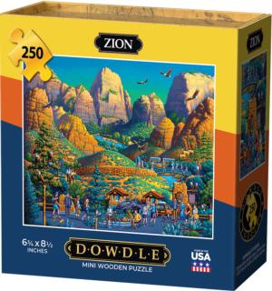 Zion National Park National Parks Wooden Jigsaw Puzzle By Dowdle Folk Art