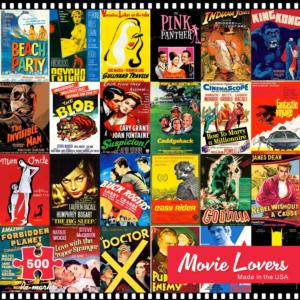 Movie Lovers Collage Jigsaw Puzzle By Re-marks