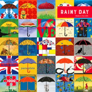Rainy Days Pattern / Assortment Jigsaw Puzzle By Re-marks