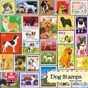 Dog Stamps Dogs Jigsaw Puzzle By Re-marks