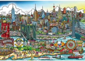 Day at the Beach Cartoon Jigsaw Puzzle By Surelox
