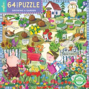 Growing A Garden Fruit & Vegetable Children's Puzzles By eeBoo
