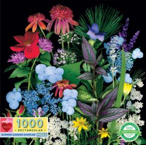 Summer Garden Sampler Flowers Jigsaw Puzzle By eeBoo