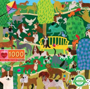 Dogs in the Park Dogs Jigsaw Puzzle By eeBoo
