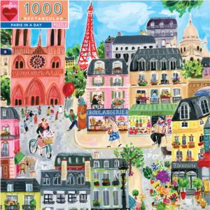 Paris in a Day Paris & France Jigsaw Puzzle By eeBoo