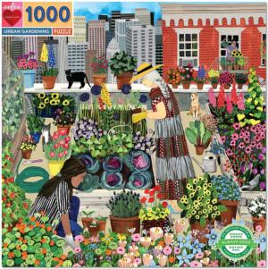 Urban Gardening Flower & Garden Jigsaw Puzzle By eeBoo