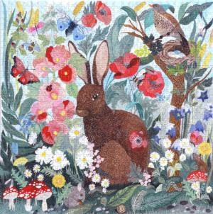 Poppy Bunny Flower & Garden Jigsaw Puzzle By eeBoo