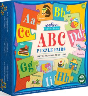 Artist's Puzzle Pair ABC Alphabet & Numbers Children's Puzzles By eeBoo