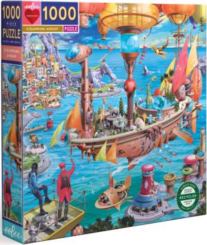 Steampunk Airship Boat Jigsaw Puzzle By eeBoo