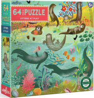 Otters at Play Sea Life Children's Puzzles By eeBoo