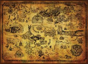 Zelda Hyrule Map Video Game Jigsaw Puzzle By USAopoly