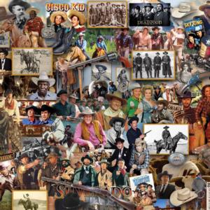 Cowboys, Cowboys, Cowboys  Collage Jigsaw Puzzle By Hart Puzzles