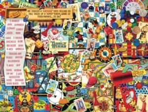 Seek & Find Game Night Collage Impossible Puzzle By Hart Puzzles
