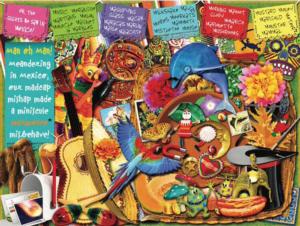 Oh, The Sights You'll See In Mexico Collage Impossible Puzzle By Hart Puzzles