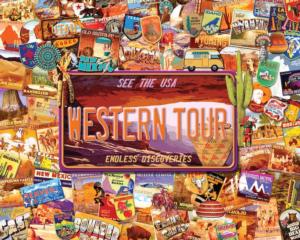 Western Tour Collage Jigsaw Puzzle By Hart Puzzles