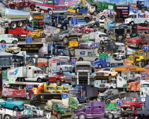 Trucks, Trucks, Trucks Vehicles Jigsaw Puzzle By Hart Puzzles