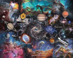 Hubble & Webb Deep Space Science Jigsaw Puzzle By Hart Puzzles