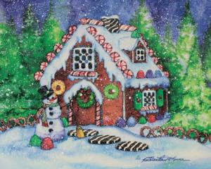 Gingerbread Cottage Dessert & Sweets Jigsaw Puzzle By Hart Puzzles