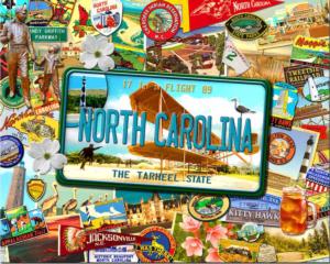 North Carolina Collage Jigsaw Puzzle By Hart Puzzles
