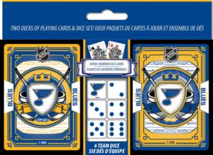 St. Louis Blues 2-pack Playing Cards & Dice Set By MasterPieces