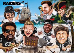 Las Vegas Raiders NFL All - Time Greats  Sports Jigsaw Puzzle By MasterPieces