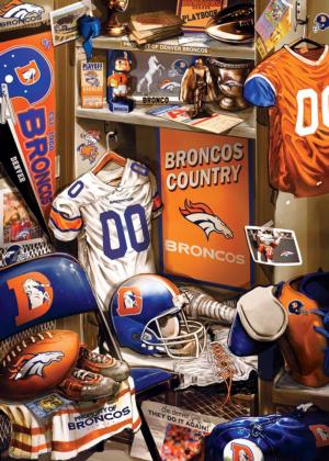 Denver Broncos NFL Locker Room  Sports Jigsaw Puzzle By MasterPieces