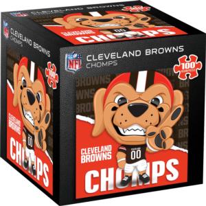 Cleveland Browns NFL Mascot Sports Round Jigsaw Puzzle By MasterPieces