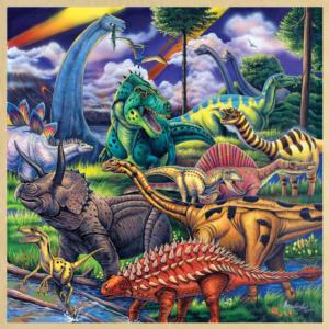 Wood Fun Facts - Dinosaur Friends Dinosaurs Children's Puzzles By MasterPieces