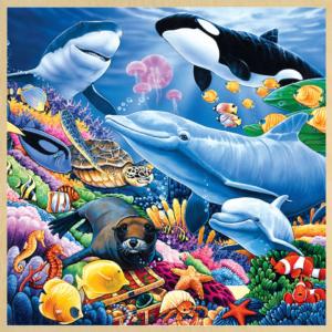 Undersea Friends II Collage Children's Puzzles By MasterPieces
