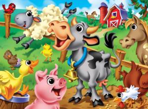 Farm Animals Children's Cartoon Children's Puzzles By MasterPieces