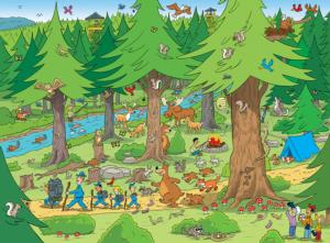 Things to Spot in the Woods Cartoons Children's Puzzles By MasterPieces