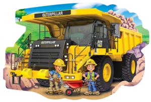 Caterpillar Dump Truck Construction Children's Puzzles By MasterPieces