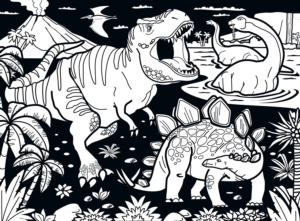 Dinosaurs Dinosaurs Coloring Puzzle By MasterPieces