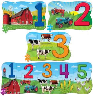 123 On the Farm Alphabet & Numbers Multi-Pack By MasterPieces