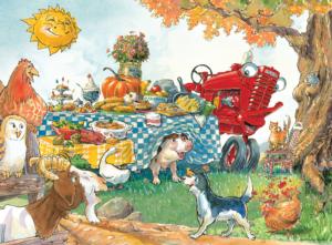 Dinner Time (Tractor Mac) - Scratch and Dent Food and Drink Children's Puzzles By MasterPieces