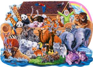 Noah's Ark Shaped Puzzle Religious Children's Puzzles By MasterPieces
