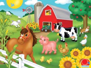 Old McDonald Farm Animal Children's Puzzles By MasterPieces