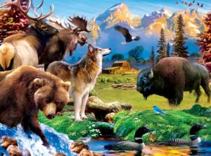 Wildlife of Grand Teton National Park Jr. Ranger National Parks Children's Puzzles By MasterPieces