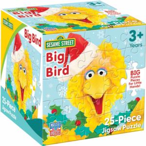 Sesame Street - Christmas - Big Bird 25 Piece Square Puzzle Movies & TV Children's Puzzles By MasterPieces