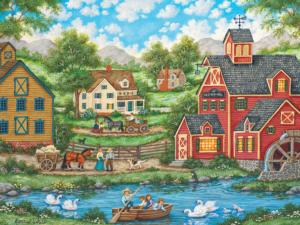 Swan Pond Lakes & Rivers Jigsaw Puzzle By MasterPieces