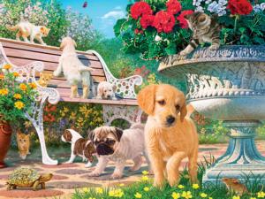 Dogs on the Sofa, 550 Pieces, Vermont Christmas Company | Puzzle 
