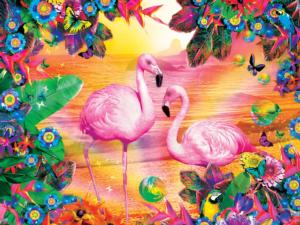 Pretty in Pink Birds Large Piece By MasterPieces