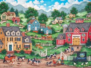 The Curious Calf Americana Jigsaw Puzzle By MasterPieces