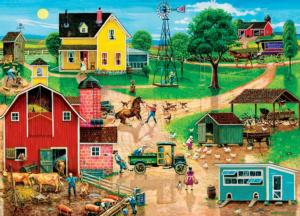 After the Chores Americana & Folk Art Large Piece By MasterPieces