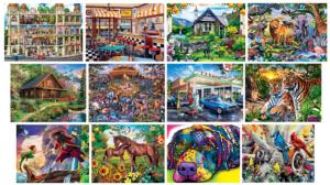 12-Pack - Artist Gallery Bundle - Scratch and Dent Cabin & Cottage Multi-Pack By MasterPieces