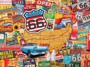Route 66 Collage Impossible Puzzle By MasterPieces
